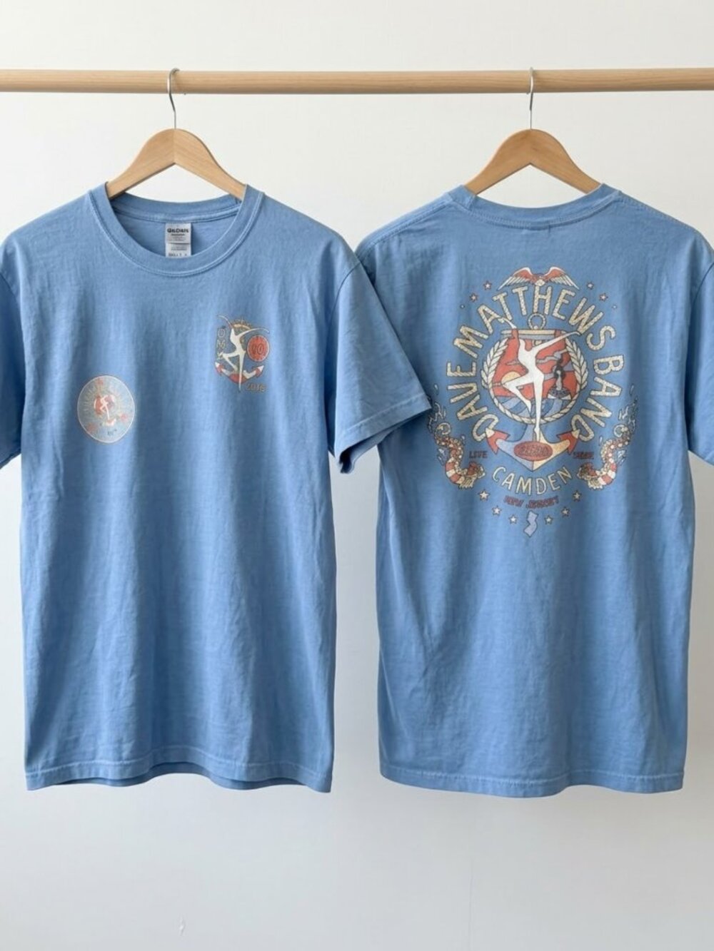 Dave Matthews Band Camden NJ July 11 2026 Double Sided Event T-Shirt Reprint